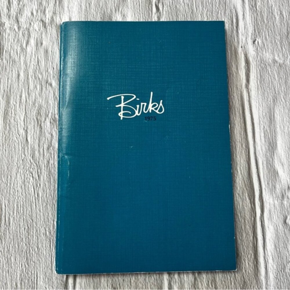 Vintage 1975 Birks Blue Book Christmas Gift Catalog Jewelry